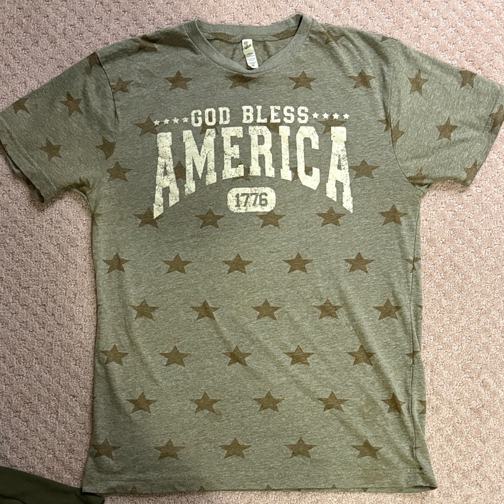 Women's Gray Star Print Tee